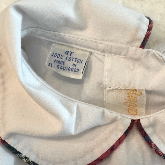 Anavini Boys Christmas Smocked Shirt w/ Red Christmas Tartan Shorts Set- size 4T - Picture 8 of 9